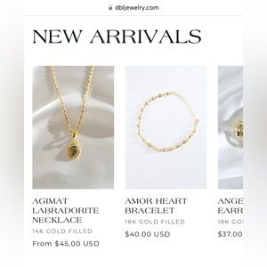 18k GOLD FILLED JEWELRY